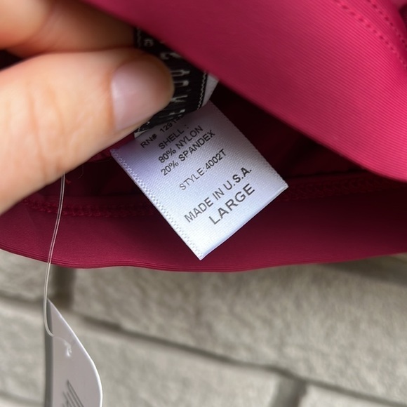 Dippin Daisy Festival Bikini Top Burgundy Sz L - Picture 6 of 6